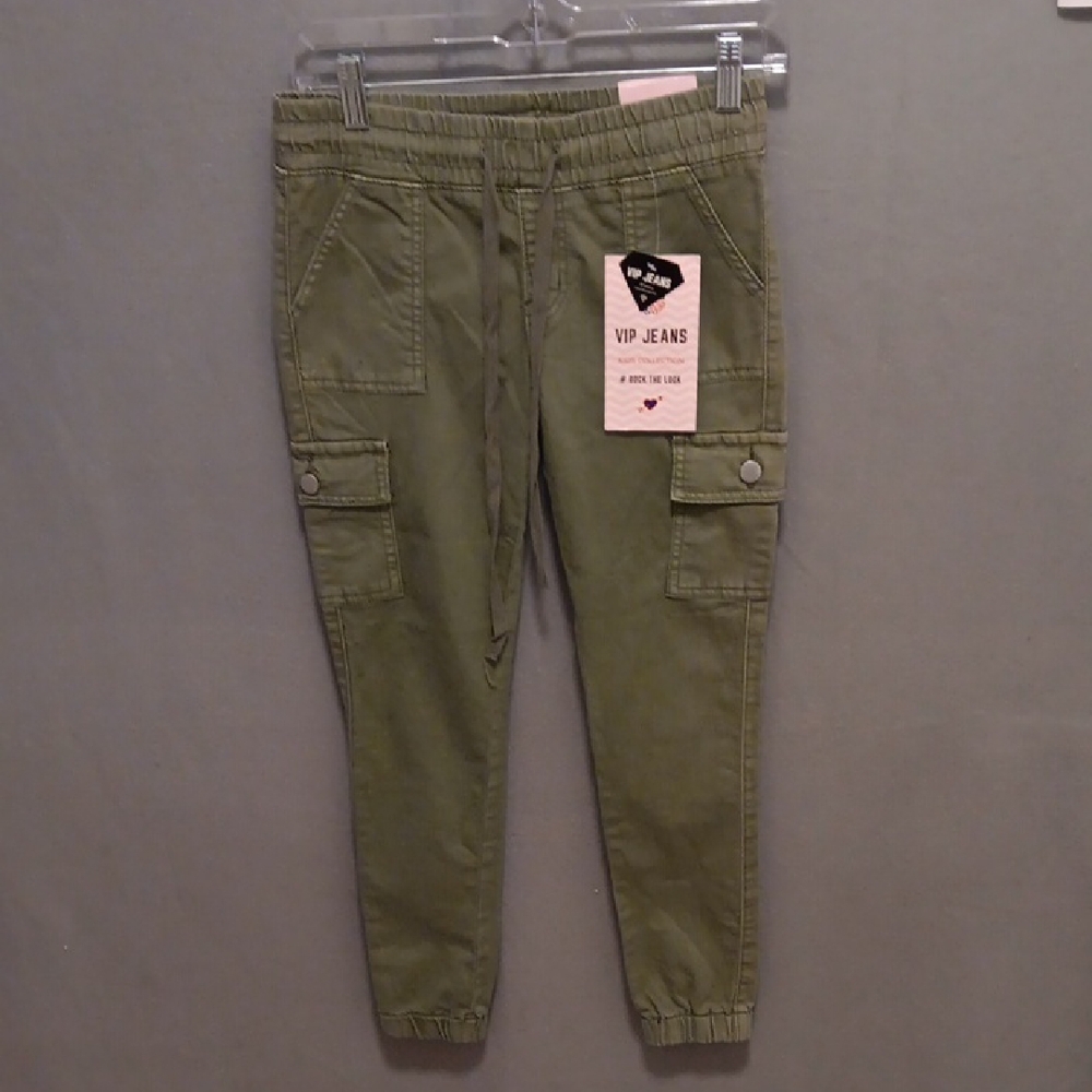 VIP Olive Cargo Joggers Size 14 NWT
